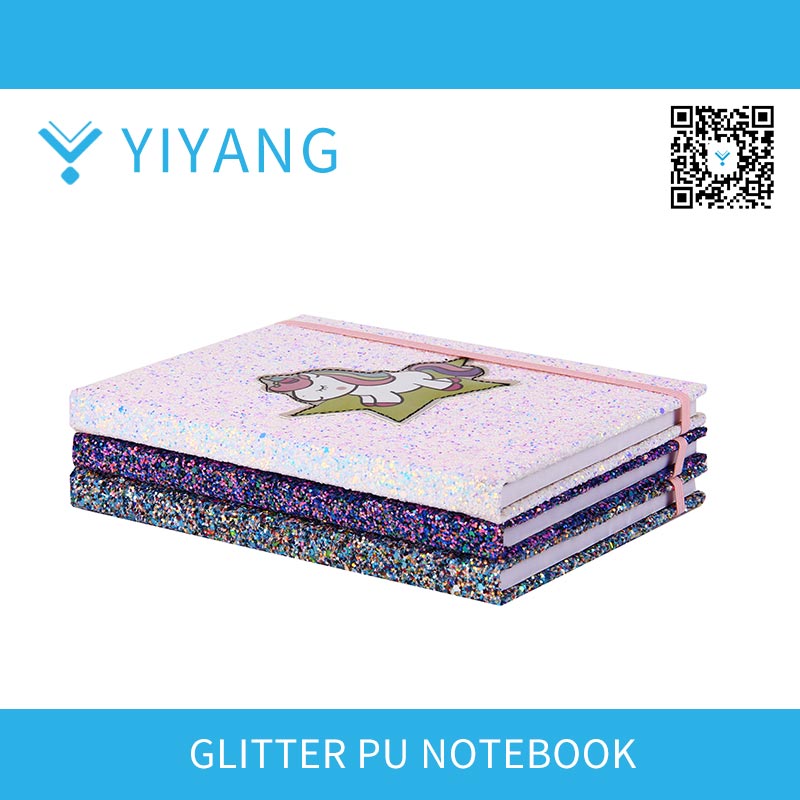 GLITTER PU NOTEBOOK
